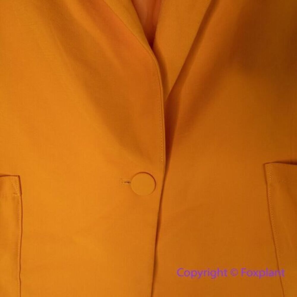 Eloquii Orange Long‎ Sleeve Blazer With Pockets Plus Size 14 - Picture 5 of 14